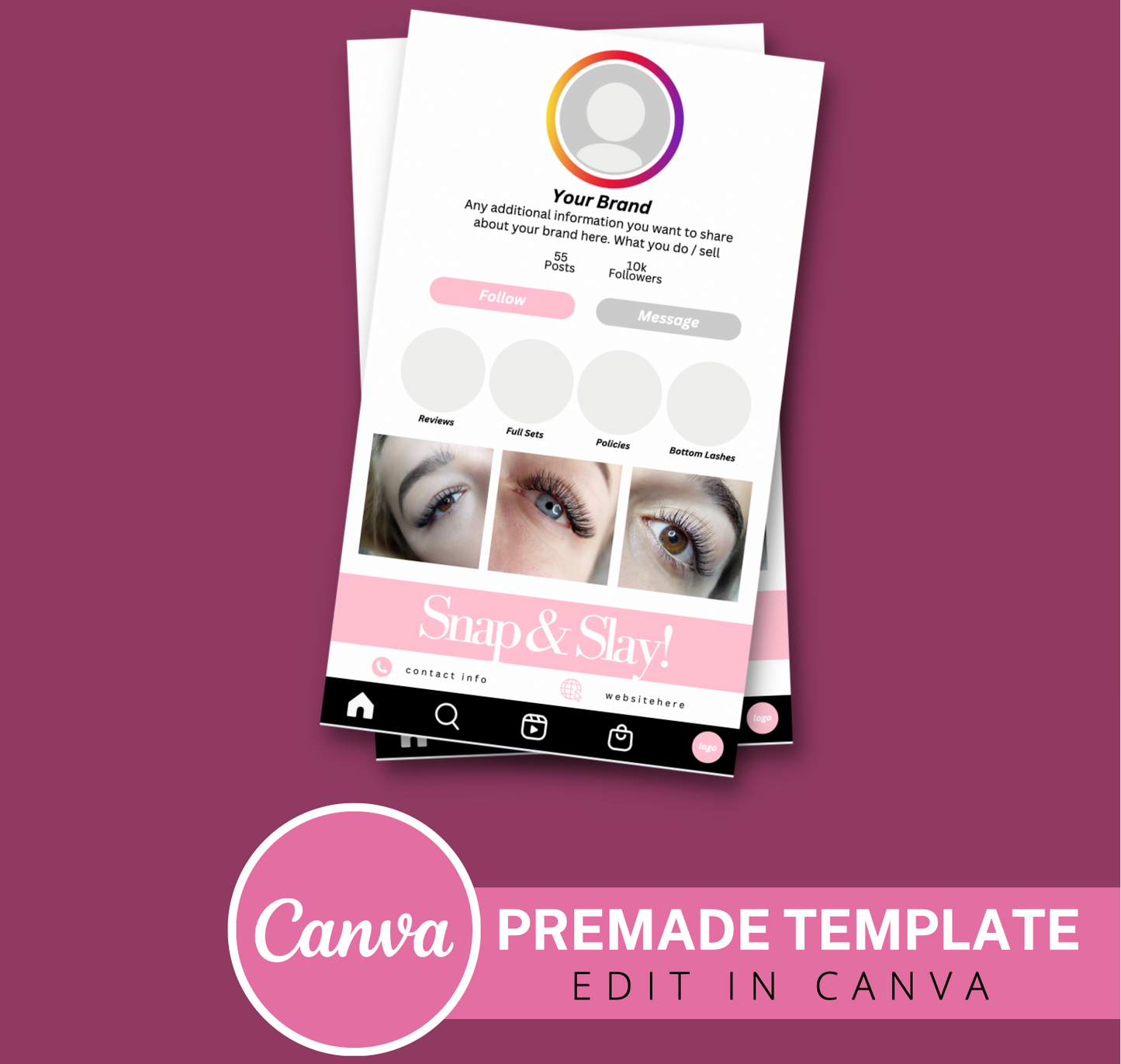 DIY Instagram Business Card