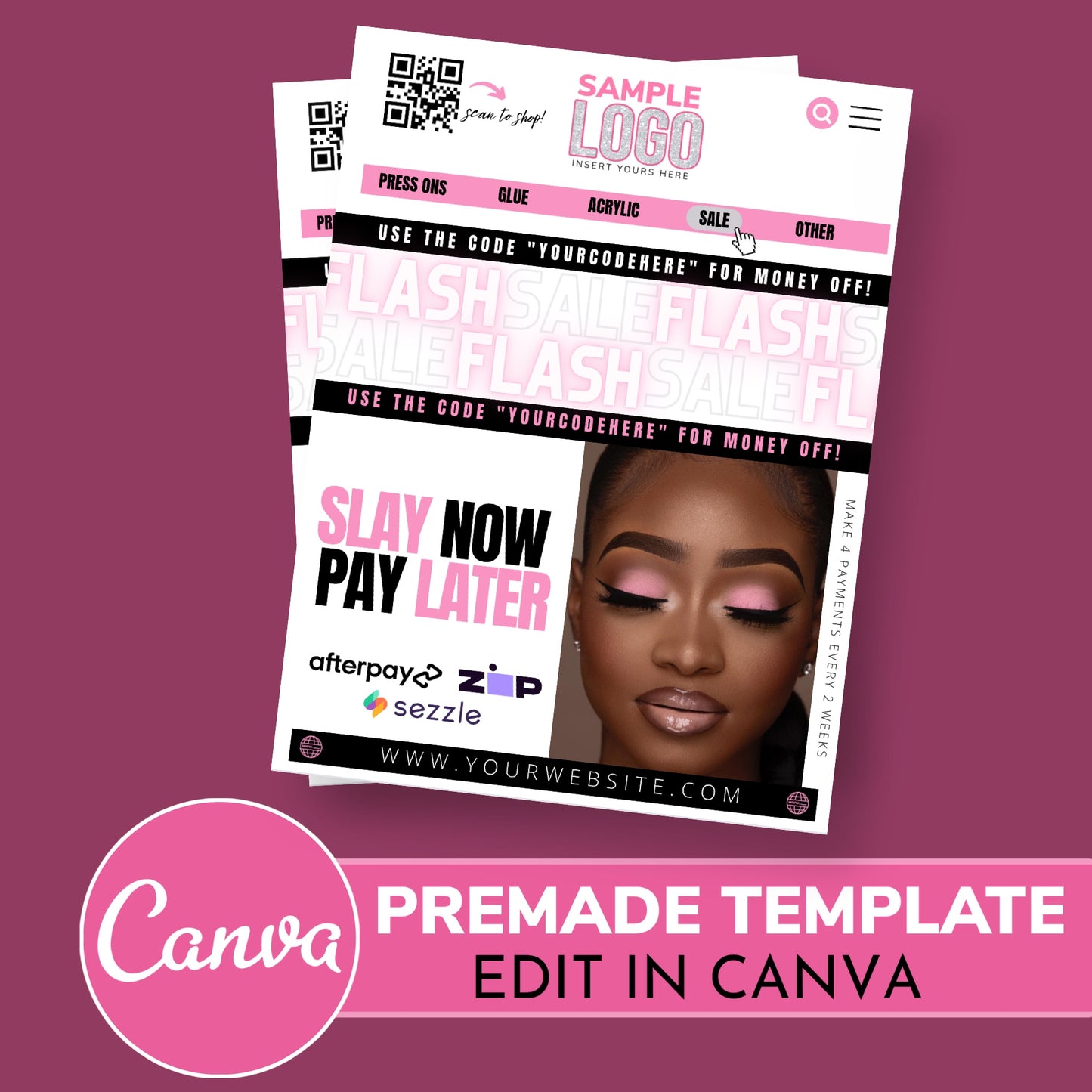 Pink Cosmetic Email Template