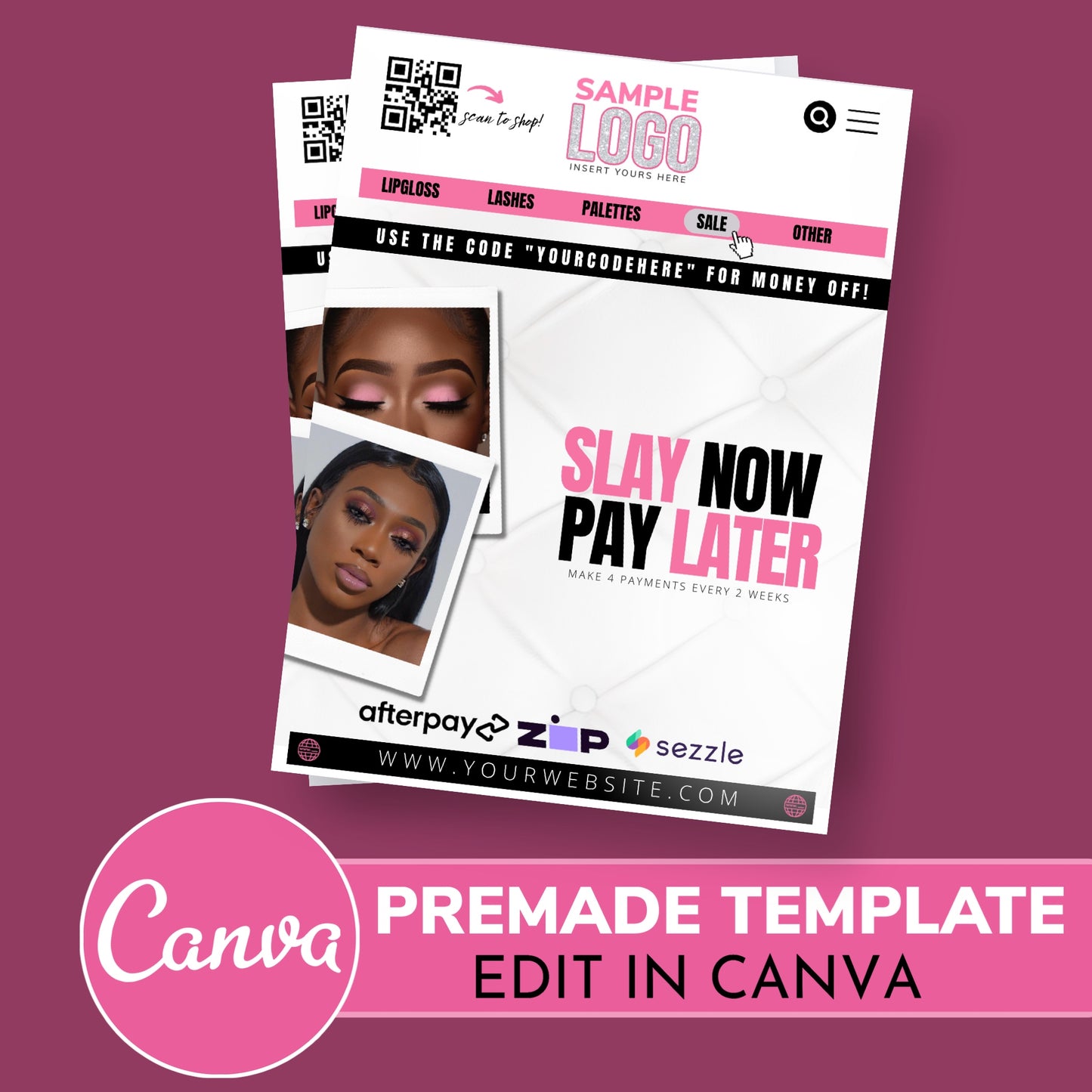 Pink Cosmetic Email Template