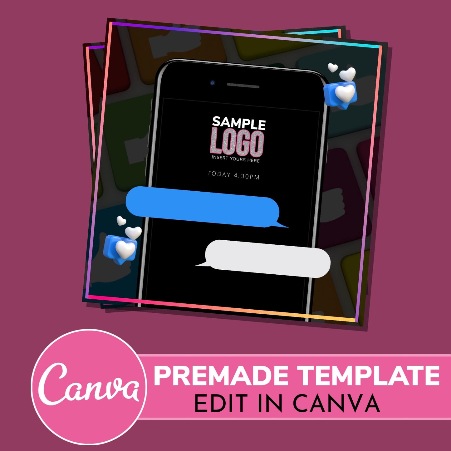 Text Message Premade Flyer
