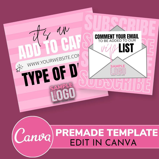 4 Pack Premade Flyers